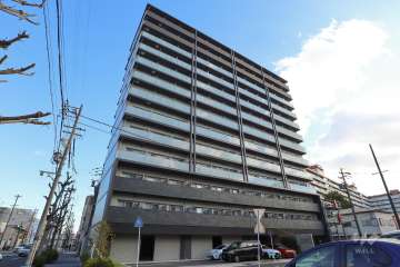 エスリード新栄グラティアの外観（南西側から）