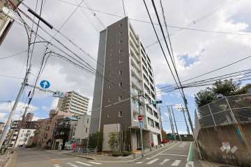 シティインデックス阿倍野の外観（南西側から）