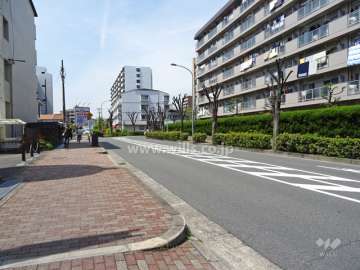 敷地北側の前面道路