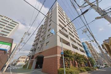 エスリード阿倍野阪南町の外観（南西側から）