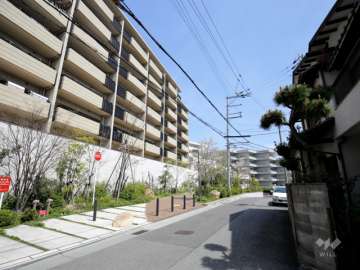 敷地南側の前面道路