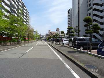 敷地北側の前面道路