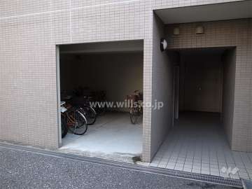 屋内にある駐輪場