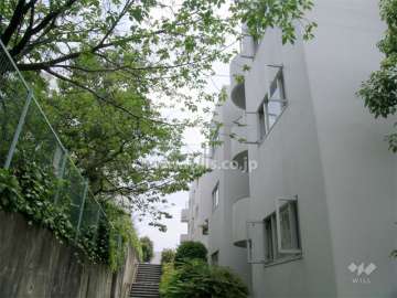 A棟北側の通路
