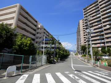 敷地北東側の前面道路