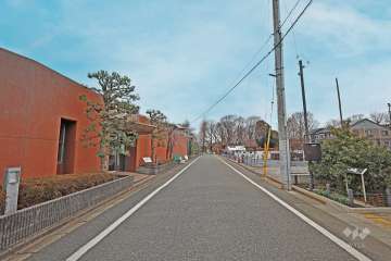 敷地北側の前面道路（東側から）