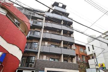 オープンレジデンシア四谷荒木町の外観（北東側から）