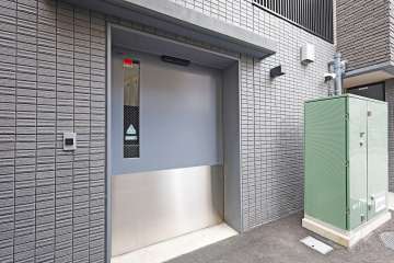 駐輪場の出入口