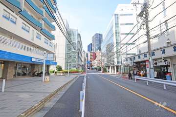 敷地東側の前面道路　