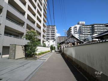 敷地東側の前面道路