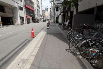 敷地北側の前面道路