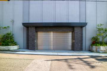駐車場の出入り口