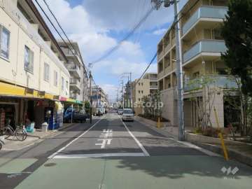 敷地北側の前面道路