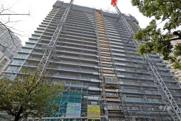 リビオタワー品川の外観(西側から)※建築中・2025年4月30日現在