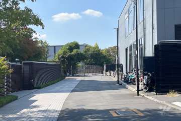 敷地北側の前面道路　　