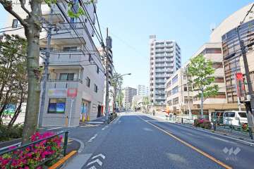 敷地東側の前面道路　