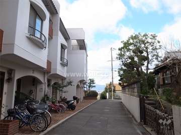 敷地北側の前面道路