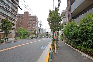 敷地南側の前面道路