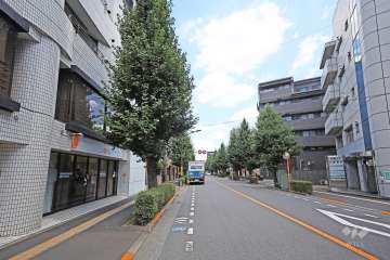 敷地南側の前面道路
