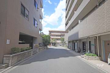 敷地東側の前面道路