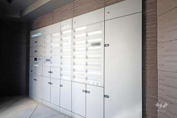 共用ポストと宅配ボックス