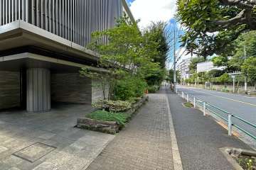 敷地北側の前面道路（東側から）