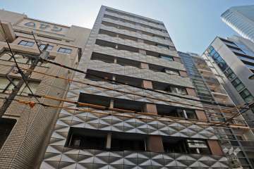 ピアース銀座レジデンスの外観（北西側から）