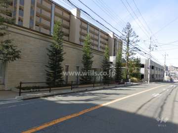 マンション敷地の北側前面道路