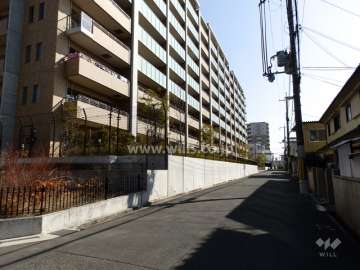 マンション敷地南側前面道路
