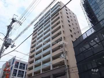 クレヴィア江坂イーストサイドの外観（南西側から）