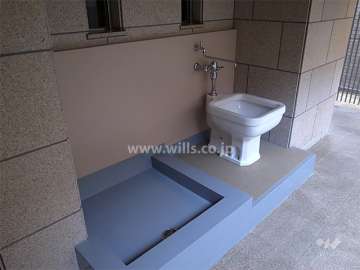 エントランス横にあるペットの足洗い場