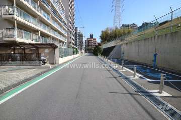 敷地東側前面道路（南側から）