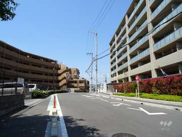 敷地南側の前面道路（東側から）