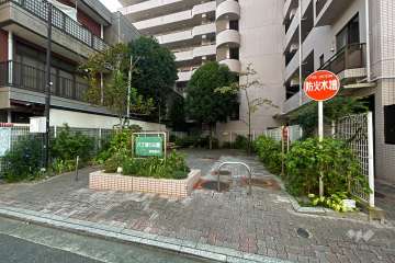 敷地に隣接した『八丁通り公園』