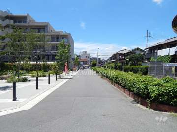 敷地北側の前面道路