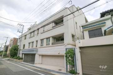 グランドメゾン芦屋船戸町の外観（北西側から）