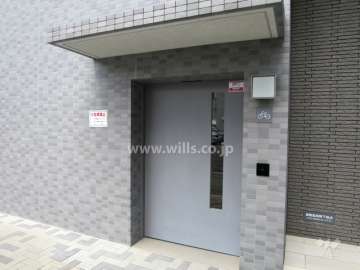 自転車置場の出入り口