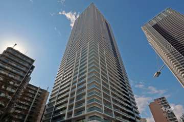 晴海フラッグパークビレッジT棟の外観(北東側から)