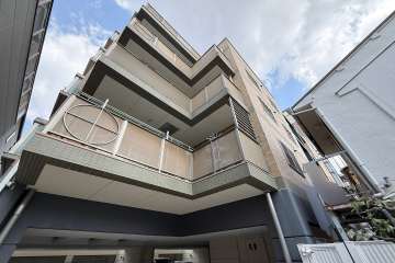 ワコーレ岡本三丁目の外観（南西側から）