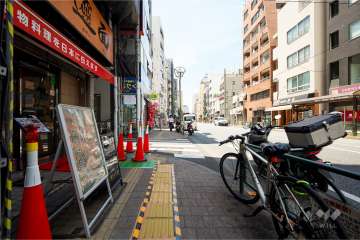 敷地北側の前面道路