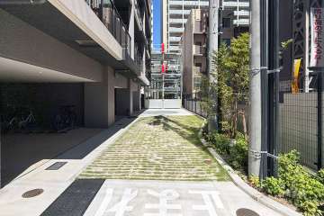 駐車場の出入口
