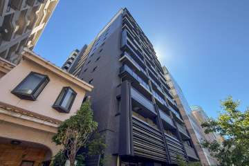 プレサンスロジェ上前津駅前THE RESIDENCEの外観(南西側から)