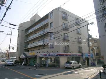 服部緑地パルコアＡ棟の外観（北西側から）