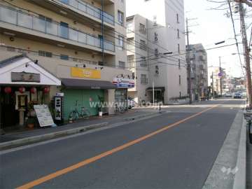敷地北側の通り
