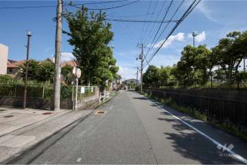 敷地南西側の前面道路