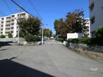 Ｂ棟東側道路(南側から)