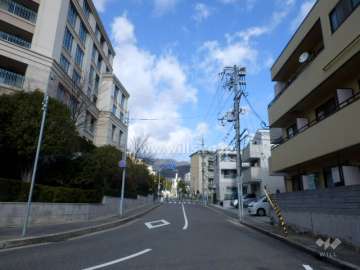 敷地東側の前面道路