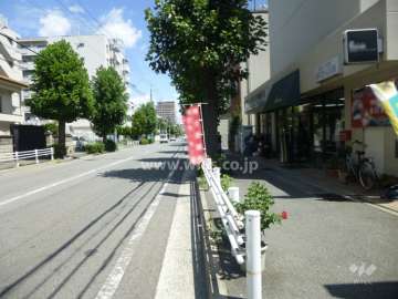 敷地北側の前面道路