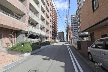 敷地南側の前面道路