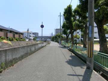 敷地東側の前面道路